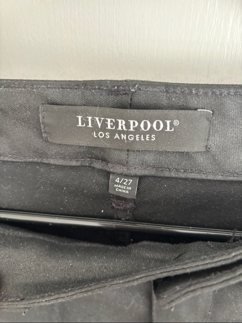 Liverpool Black Wide-Leg Ankle Length Trousers - Picture 2 of 2